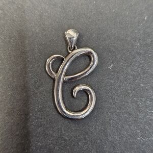 Sterling Silver Letter C 925